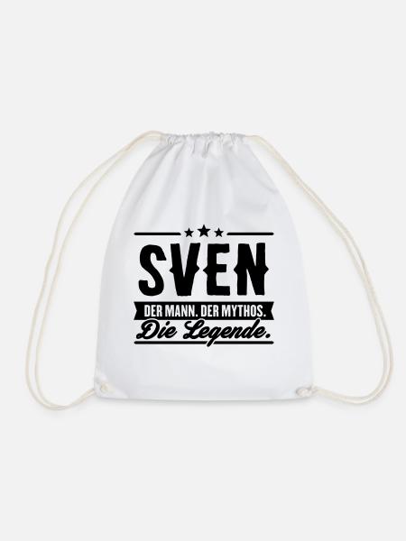 Mann Mythos Legende Sven - Turnbeutel - Weiß