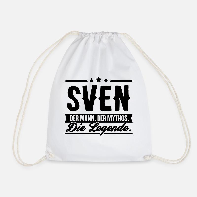 Mann Mythos Legende Sven - Turnbeutel - Weiß