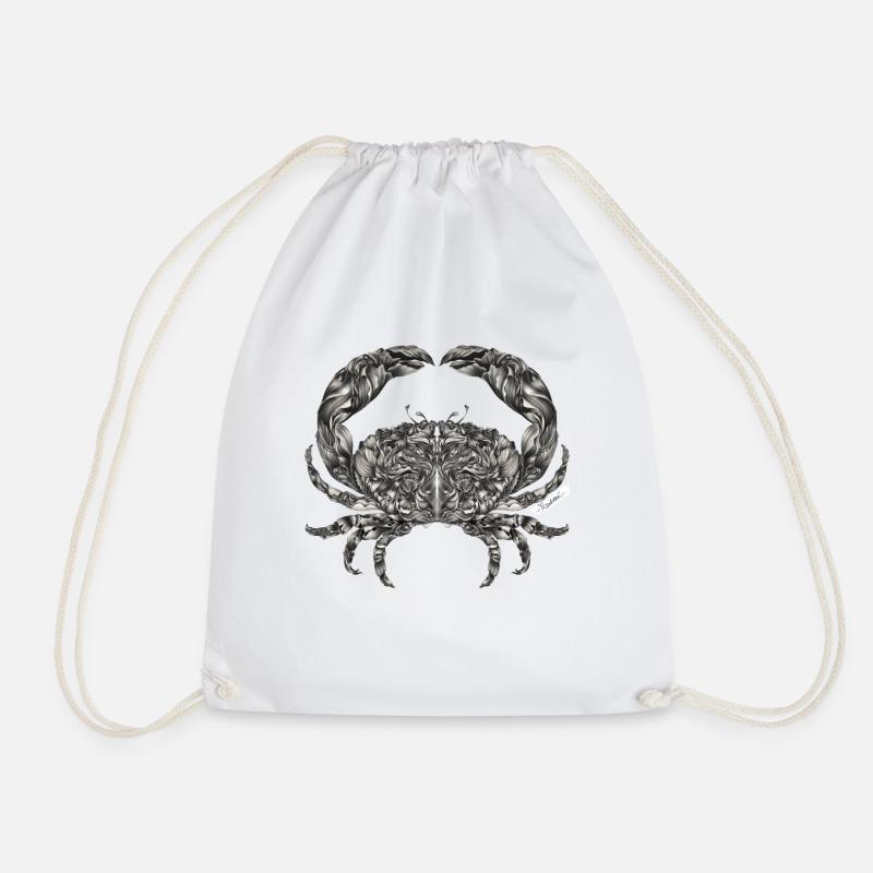 Cancer star sign - Drawstring Bag - white