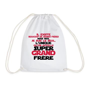 super grand frère le seul - Sac de sport léger - blanc - Devant