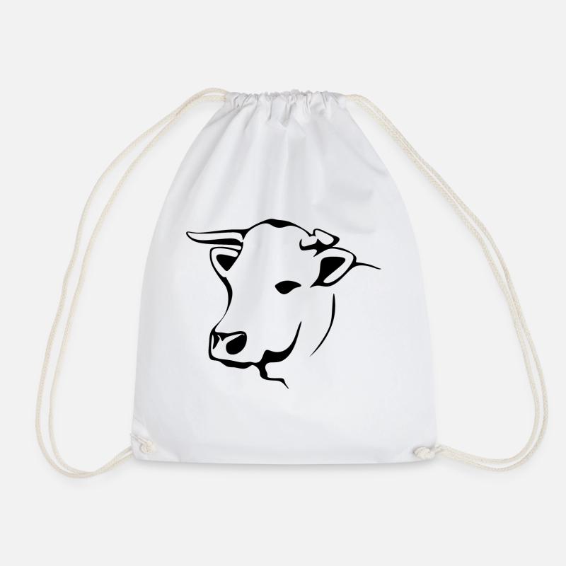 cow286 - Turnbeutel - Weiß