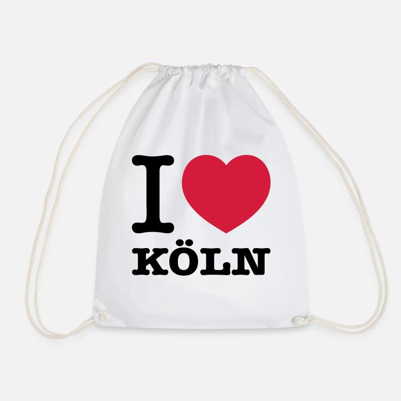 I love Köln - Turnbeutel - Weiß