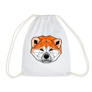 Akita Inu geometrique - Sac de sport léger - blanc - Devant