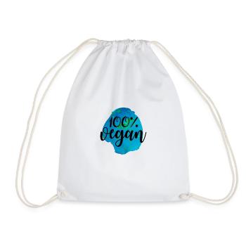 Idée de cadeau de végétarien végétarien - Sac de sport léger - blanc - Devant