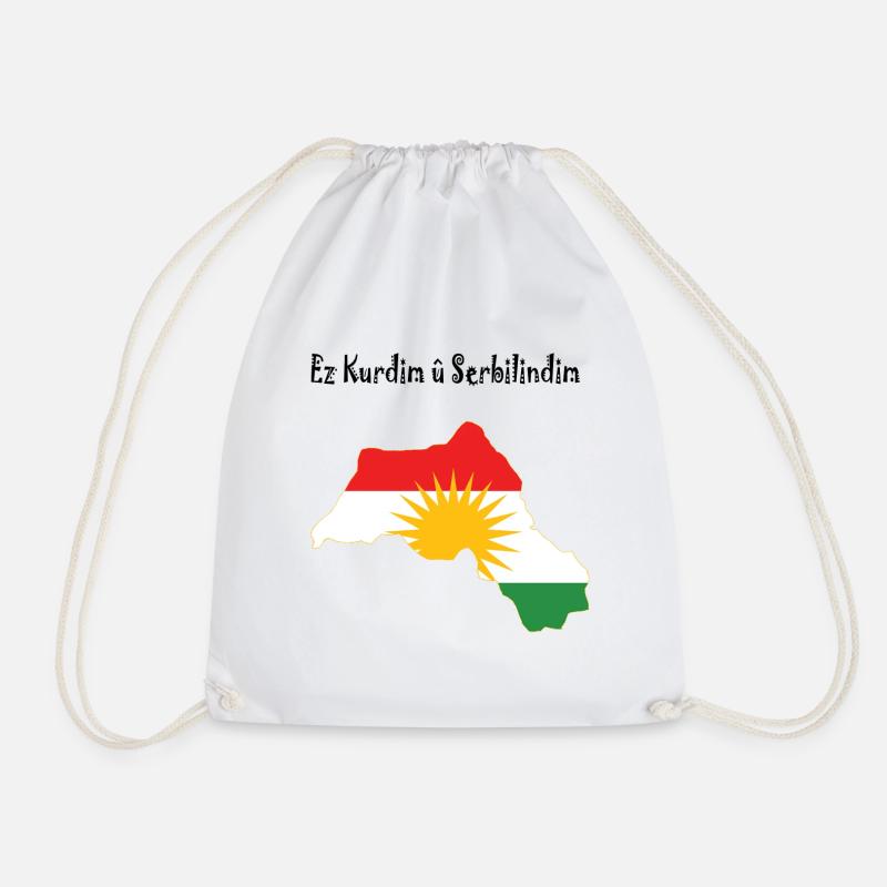 Ez kurdim u serbilindim - Turnbeutel - Weiß