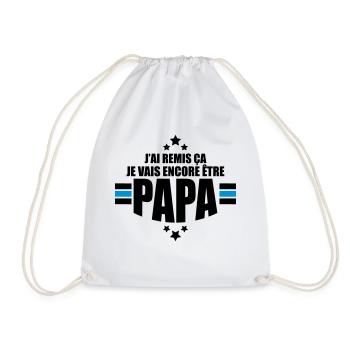 je vais encore être papa - Sac de sport léger - blanc - Devant