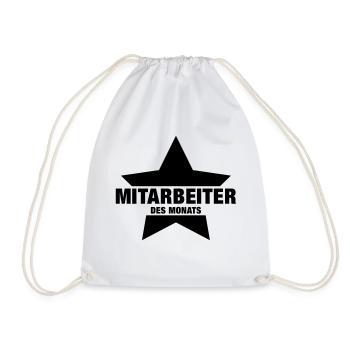 mitarbeiter_des_monats__f1 - Drawstring Bag - white - Front