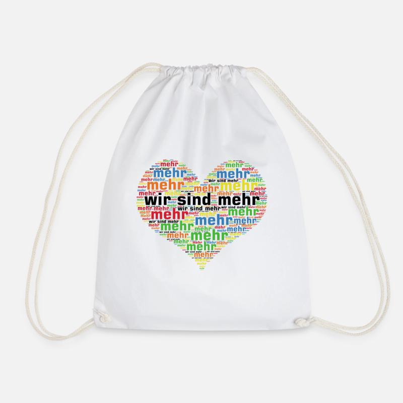 wirsindmehr bunt - Turnbeutel - Weiß