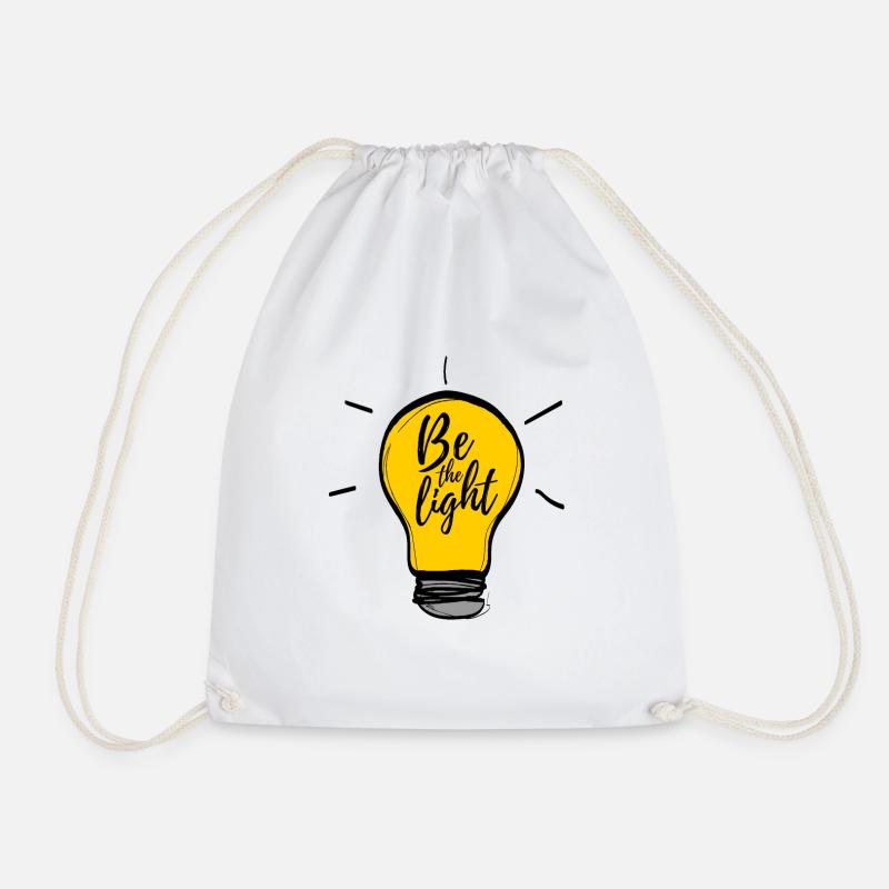 Be the light 4 - Drawstring Bag - white