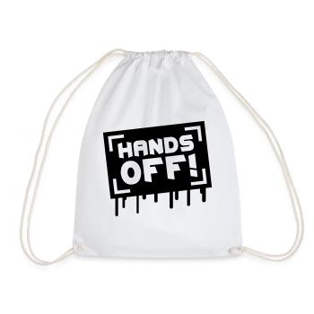 Hands Off Graffiti - Turnbeutel - Weiß - Vorne