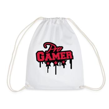 Pro Gamer Graffiti - Turnbeutel - Weiß - Vorne