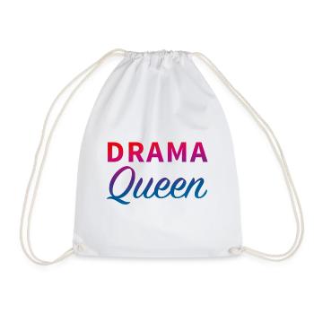 Drama Queen - Drawstring Bag - white - Front