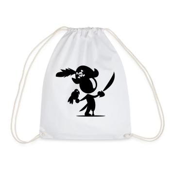 pirate - Sac de sport léger - blanc - Devant