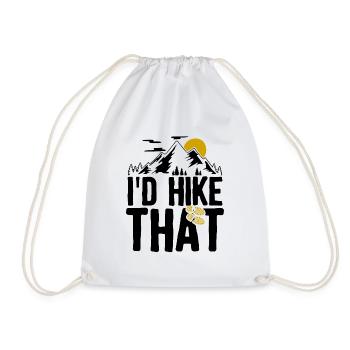 Les randonneurs T-shirt randonnée idée de cadeau renard - Sac de sport léger - blanc - Devant