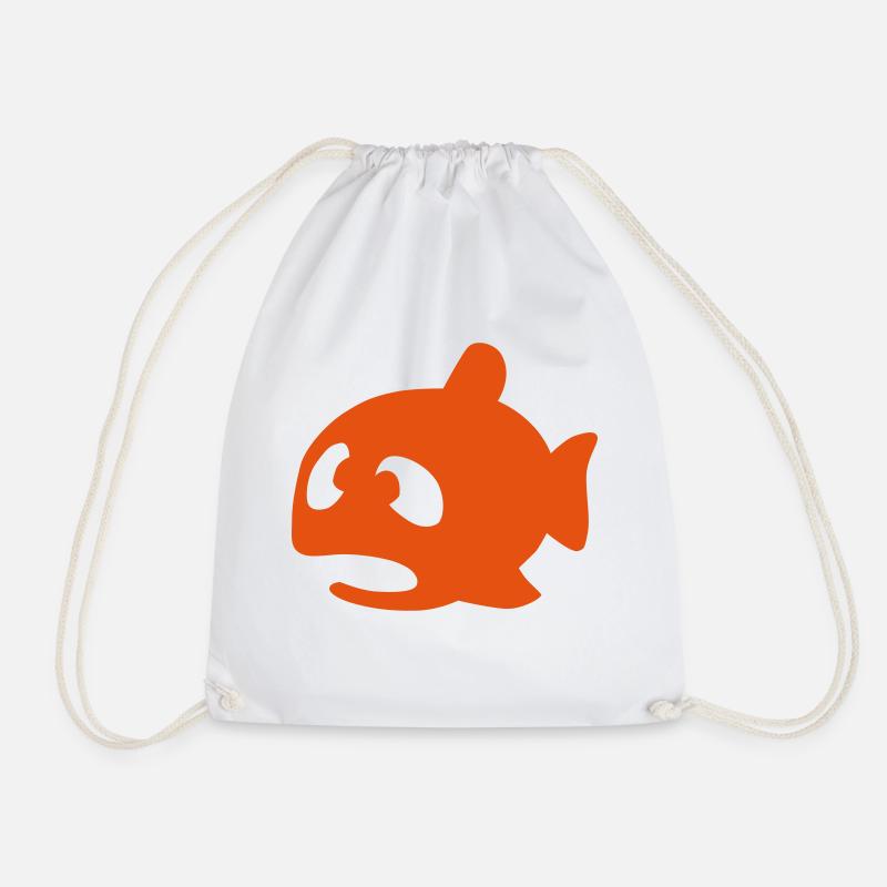goldfish - Drawstring Bag - white