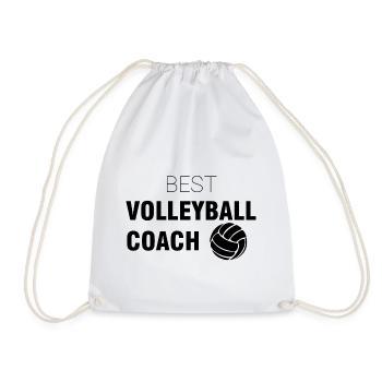 Meilleur entraîneur de volley-ball | Sport Coach Cadeaux - Sac de sport léger - blanc - Devant