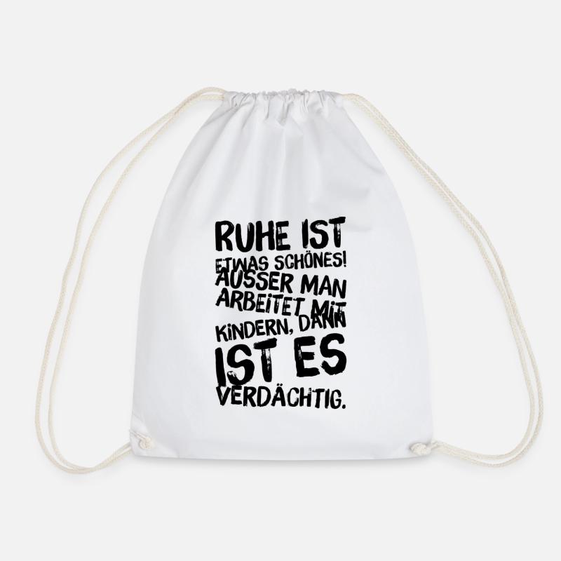 Erzieher Erzieherin Beruf Kindergarten Geschenke - Turnbeutel - Weiß