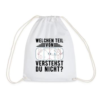 Eishockey | Sport Eishockey Maske Geschenkideen - Turnbeutel - Weiß - Vorne