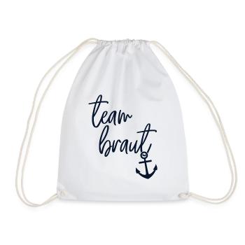 T-shirts JGA élégants | L’équipe de la mariée - Sac de sport léger - blanc - Devant
