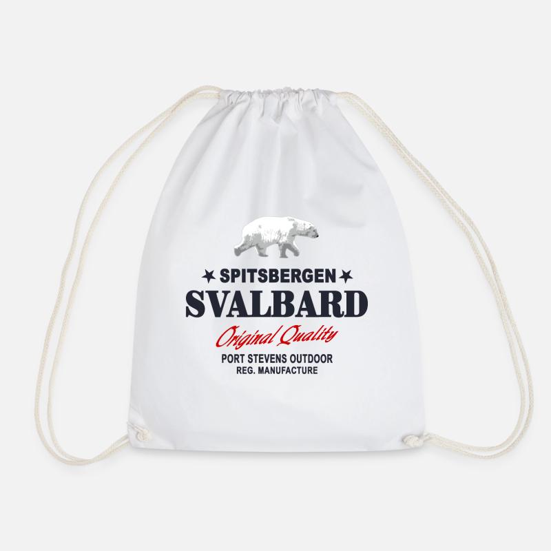 Spitsbergen - Svalbard - Spitzbergen - Polar Bear - Turnbeutel - Weiß