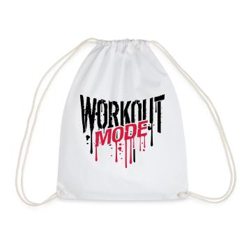 mode d'entraînement graffiti chute gym spray bête - Sac de sport léger - blanc - Devant