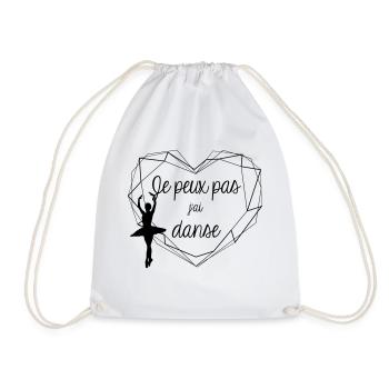 Je peux pas j'ai danse - Sac de sport léger - blanc - Devant