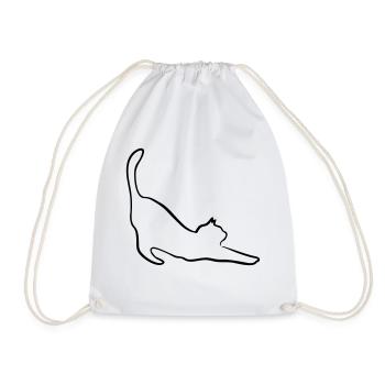 Cat - Sac de sport léger - blanc - Devant