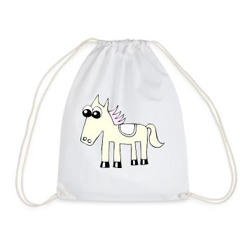 Cheval / cheval - Sac de sport léger - blanc - Devant