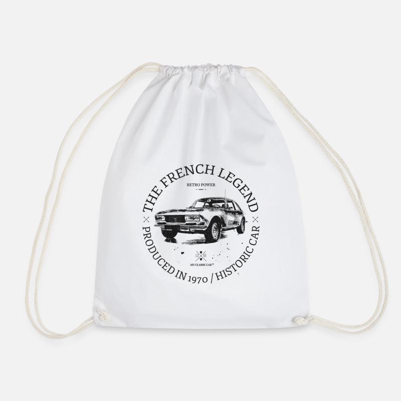504 coupe - Drawstring Bag - white