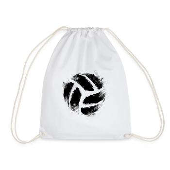 Joueur de volleyball | Cadeaux de joueur d'équipe de volleyball - Sac de sport léger - blanc - Devant