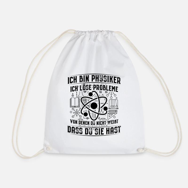 Physiker Wissenschaft | Physik Physikerin Geschenk - Turnbeutel - Weiß