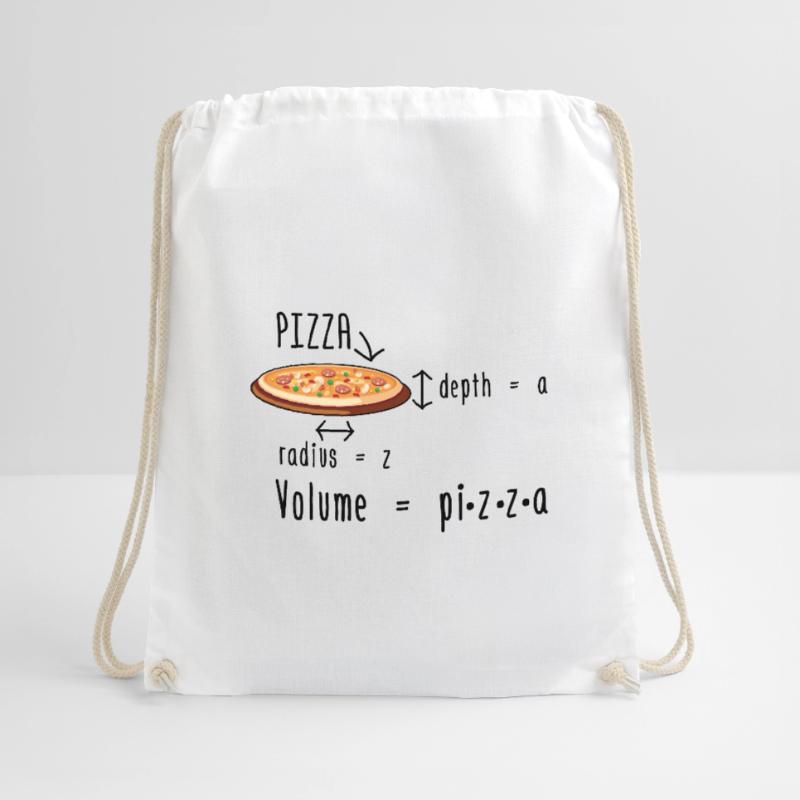 Mathematician Pizza | Math math gift idea Drawstring Bag