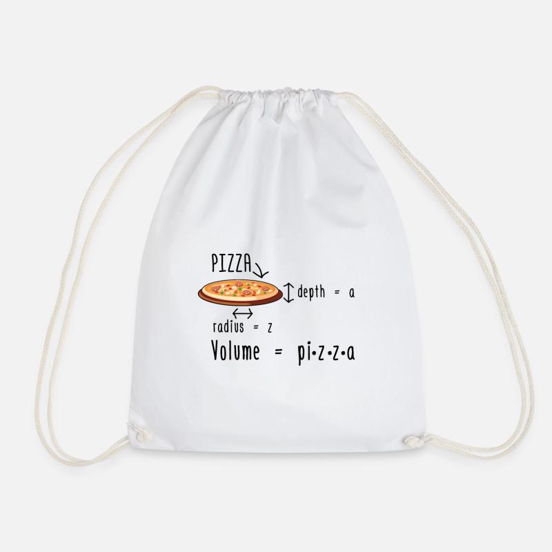 Pizza de mathématicien | Idée cadeau maths mathématiques - Sac de sport léger - blanc