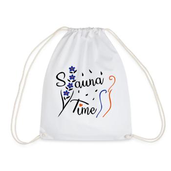 Sauna Time - Drawstring Bag - white - Front