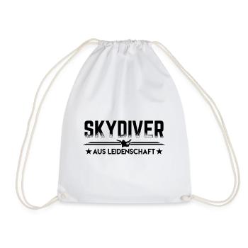 Fallschirm | Skydive Indoor Skydiving Geschenkidee - Turnbeutel - Weiß - Vorne