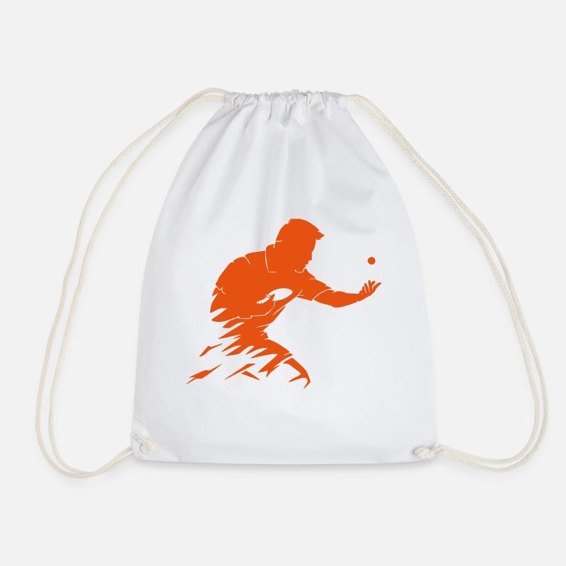 Ma Long - Drawstring Bag - white