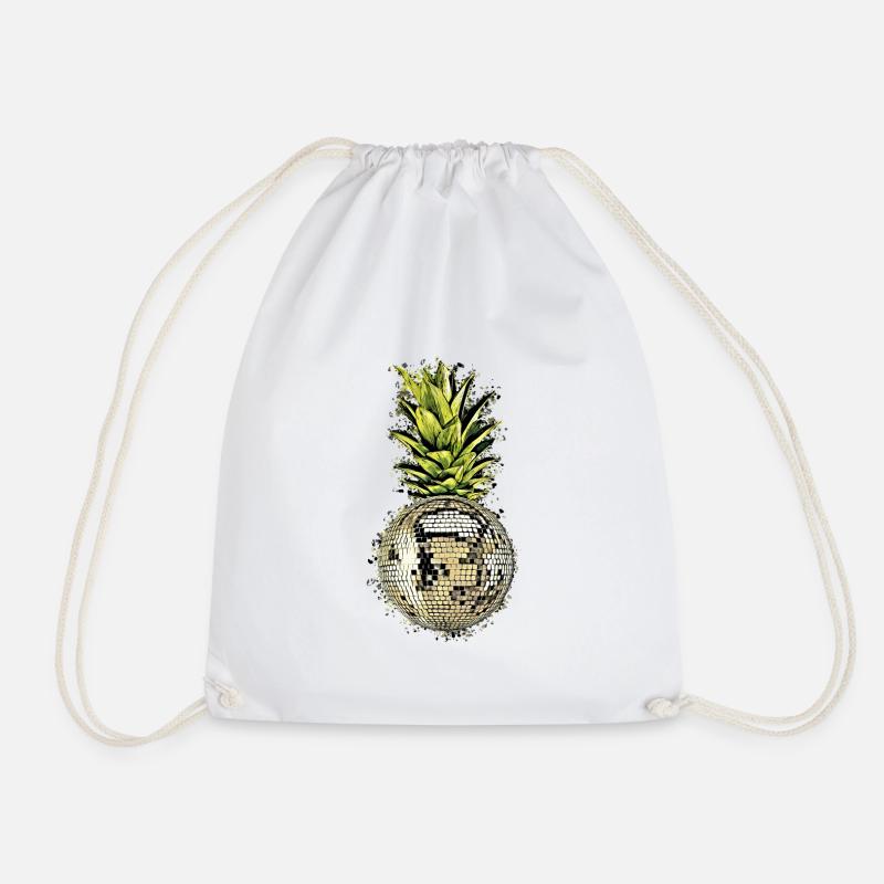 Disco - Drawstring Bag - white