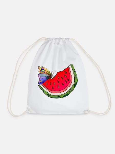Wassermelone - Turnbeutel - Weiß
