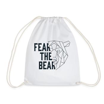 Fear The Bear Bear Bear Stock Exchange Trading - Drawstring Bag - white - Front