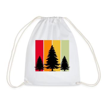 Camping Camping Nature Freedom Holiday Holidays - Drawstring Bag - white - Front