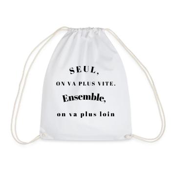 SEUL ON VA PLUS VITE - Sac de sport léger - blanc - Devant