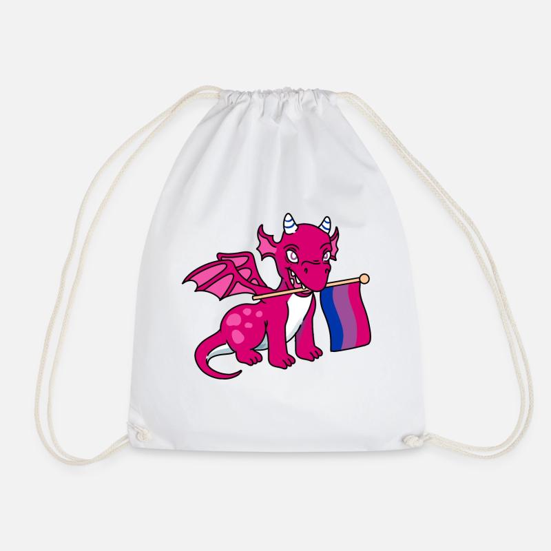 Bisexual Pride Dragon - Sac de sport léger - blanc