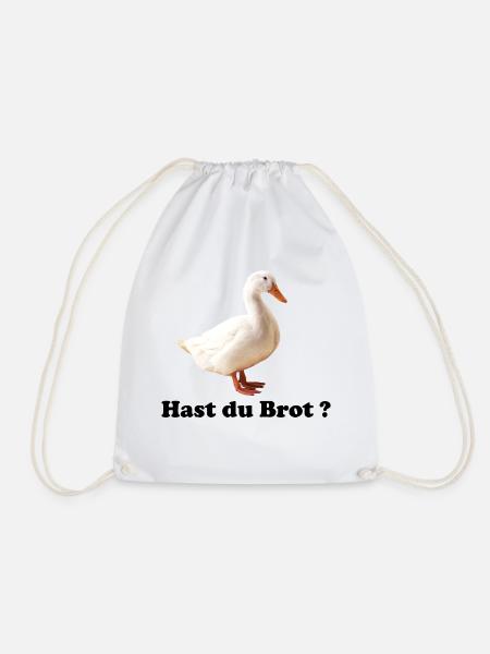 Hast du Brot ? - Turnbeutel - Weiß