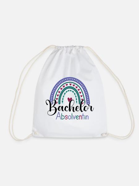 Bachelor Absolventin - Turnbeutel - Weiß