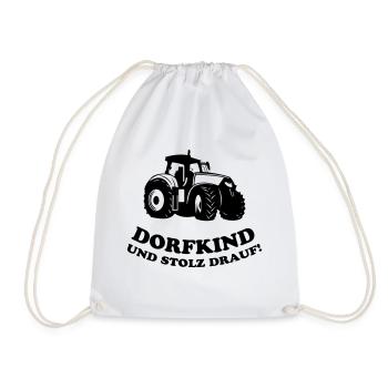 Dorfkind und stolz drauf! - Turnbeutel - Weiß - Vorne