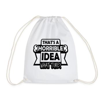 C’est une idée horrible - Sac de sport léger - blanc - Devant