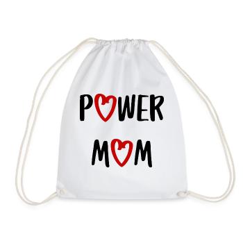 power maman maman maman maman enfants parents police - Sac de sport léger - blanc - Devant