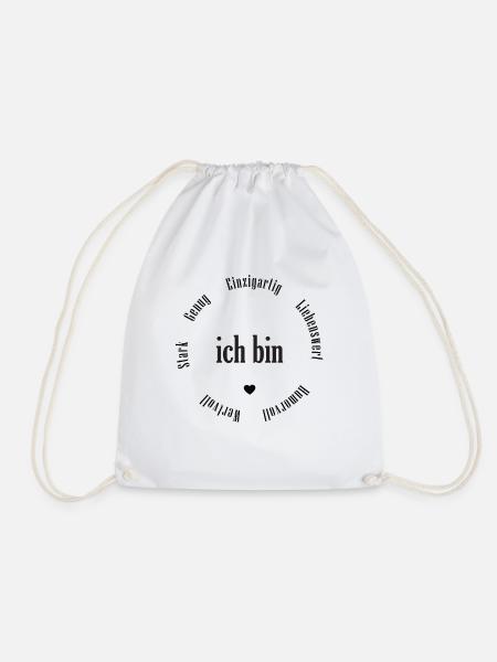 ich bin - Turnbeutel - Weiß