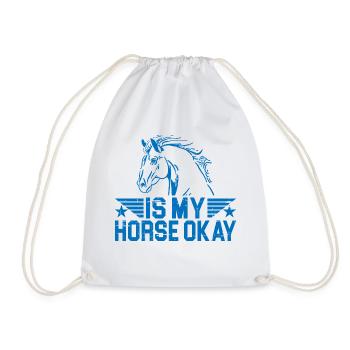 Mon cheval va-t-il bien 6 - Sac de sport léger - blanc - Devant