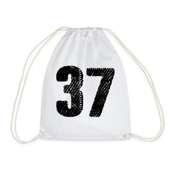 Maillot numéro 37 - Sac de sport léger - blanc - Devant